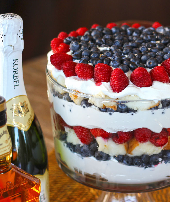 Red White And Blue Trifle With Angel Food Cake Red White And Blue Trifle With Angel Food Cake